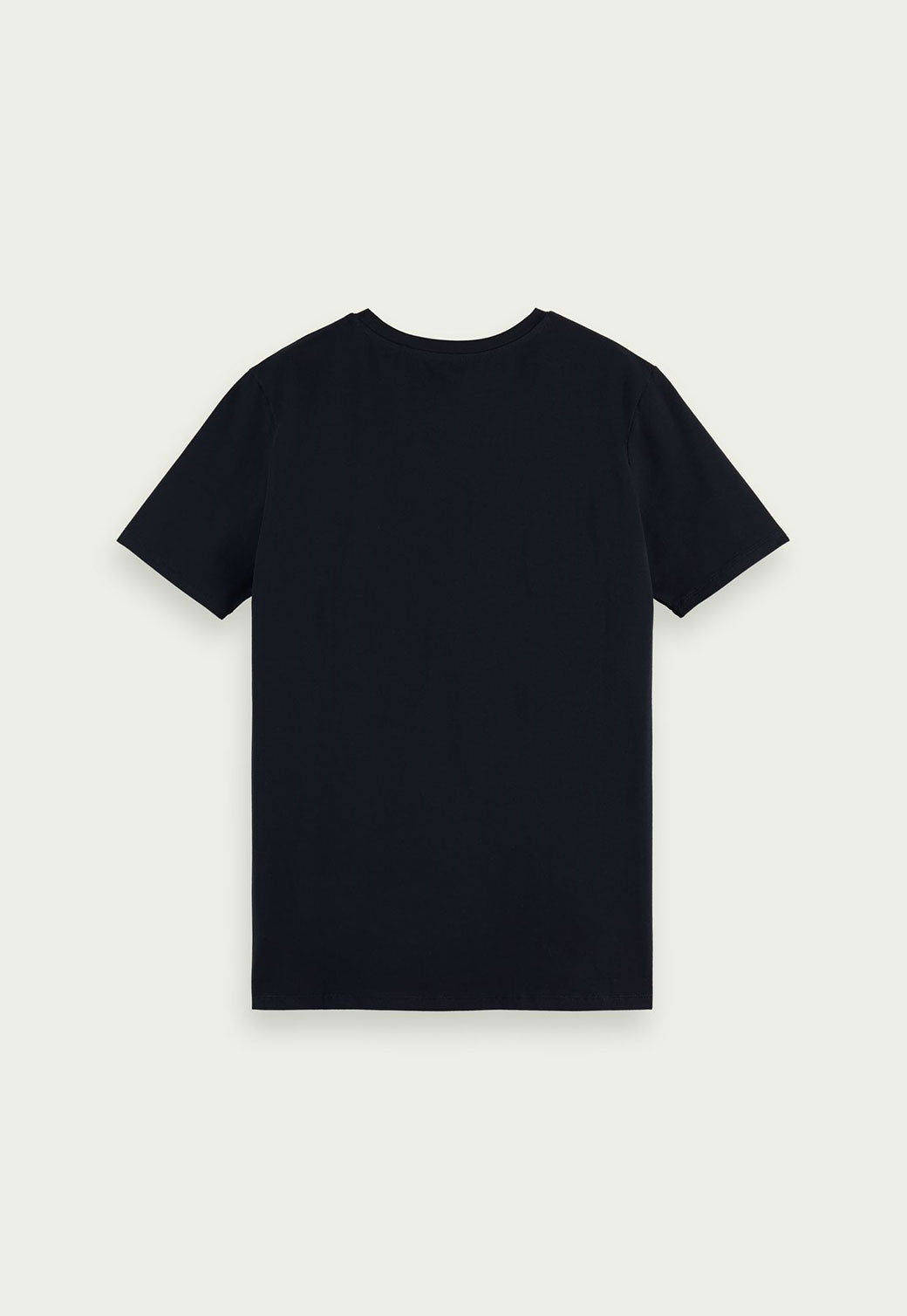 Black טי שירט קצרה עם מפתח צווארון עגול SCOTCH & SODA