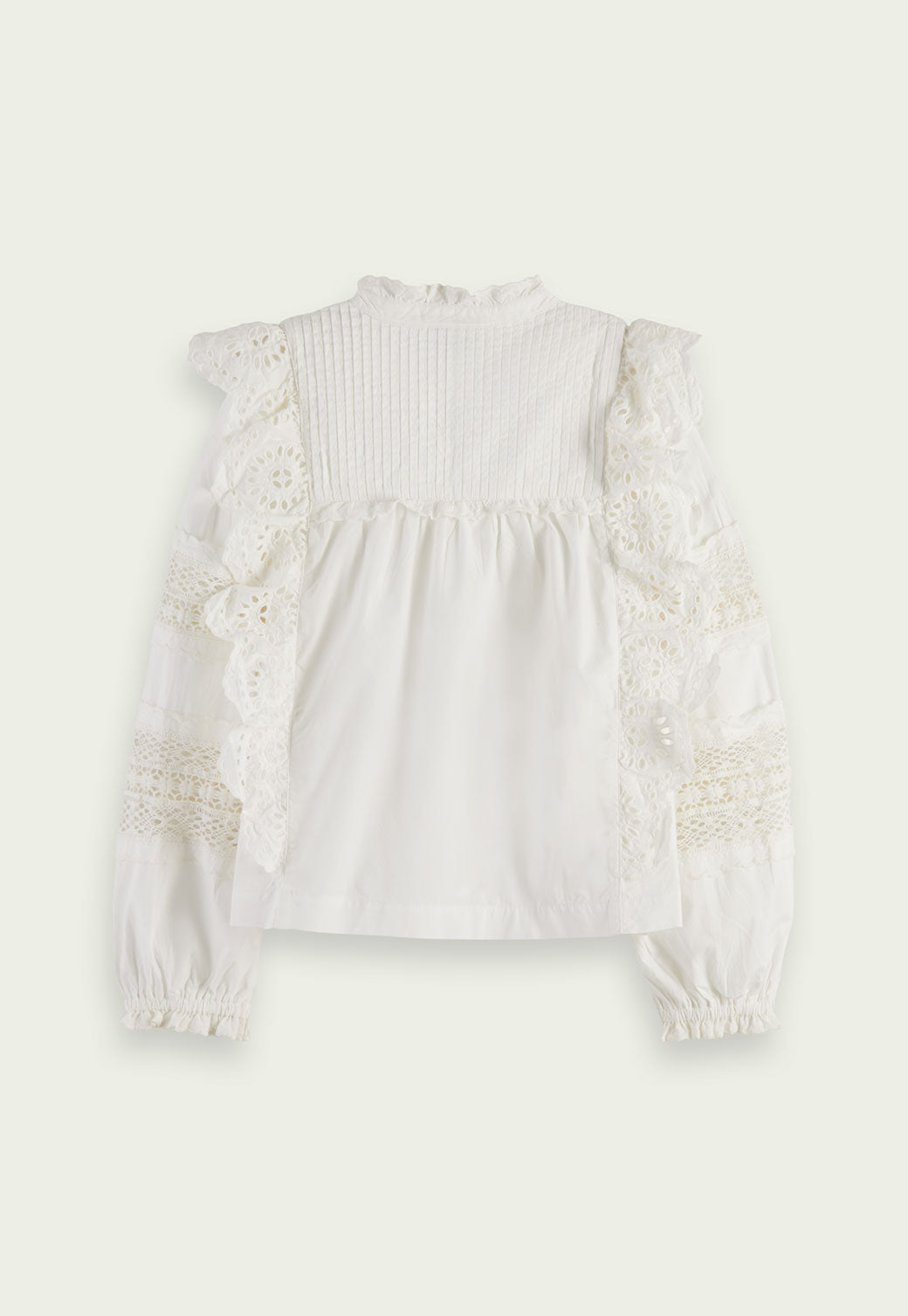 Beige חולצה ארוכה עם מלמלה | ילדים SCOTCH & SODA