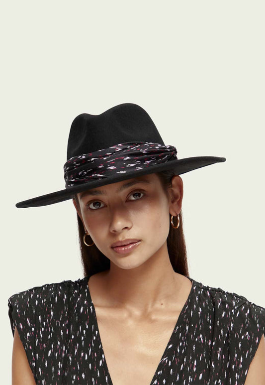 Dark Slate Gray כובע פדורה לנשים SCOTCH & SODA