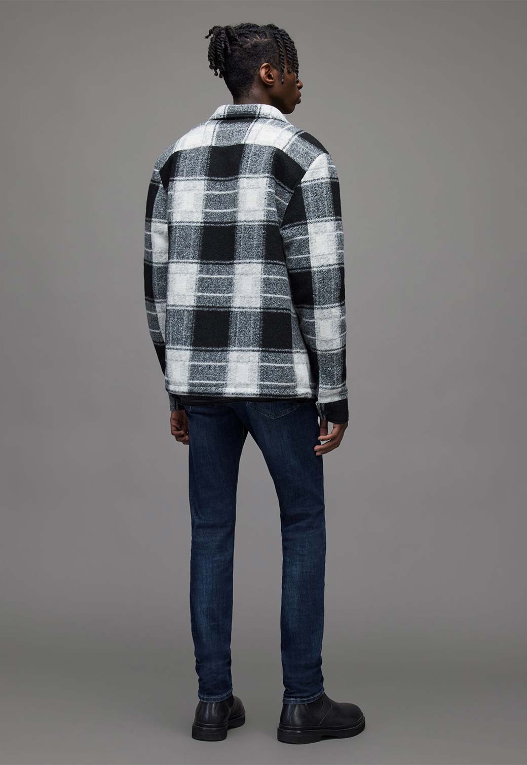 Slate Gray ג'ינס ארוך לגברים Cigarette – Slim Fit ALLSAINTS