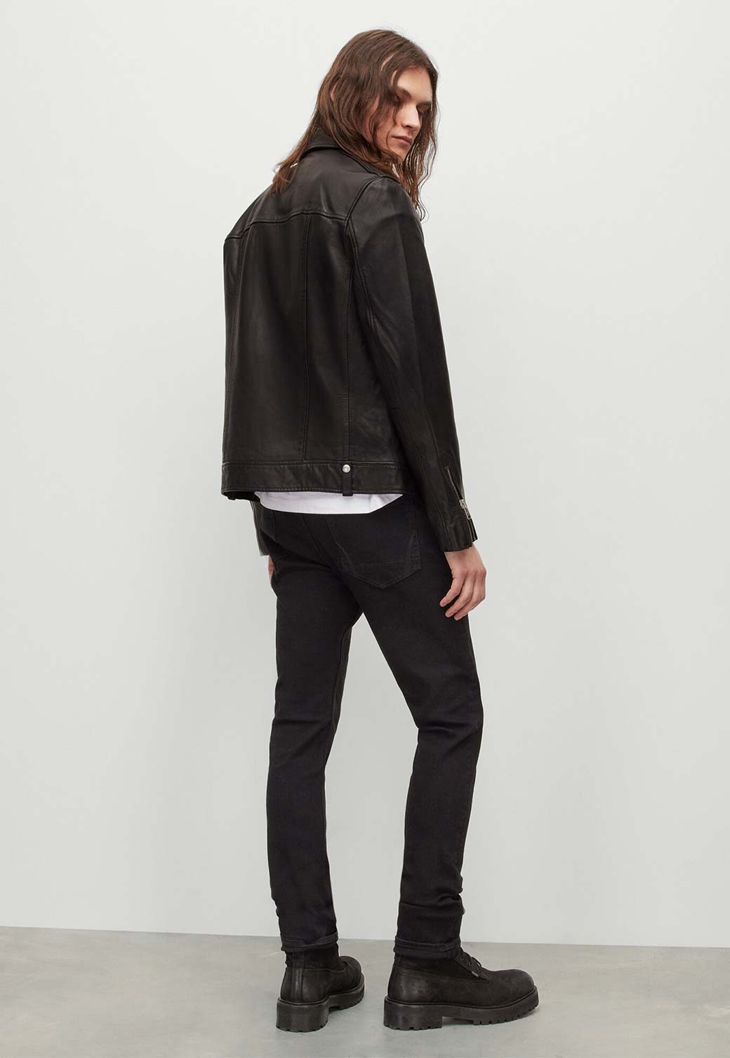 Light Gray ג'ינס ארוך לגברים Cigarette – Slim Fit ALLSAINTS