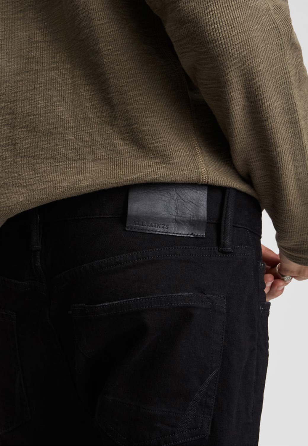 Black ג'ינס ארוך לגברים Cigarette – Slim Fit ALLSAINTS