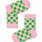 Pink מארז גרביים בהדפס צבעוני לילדים | 3 זוגות HAPPY SOCKS