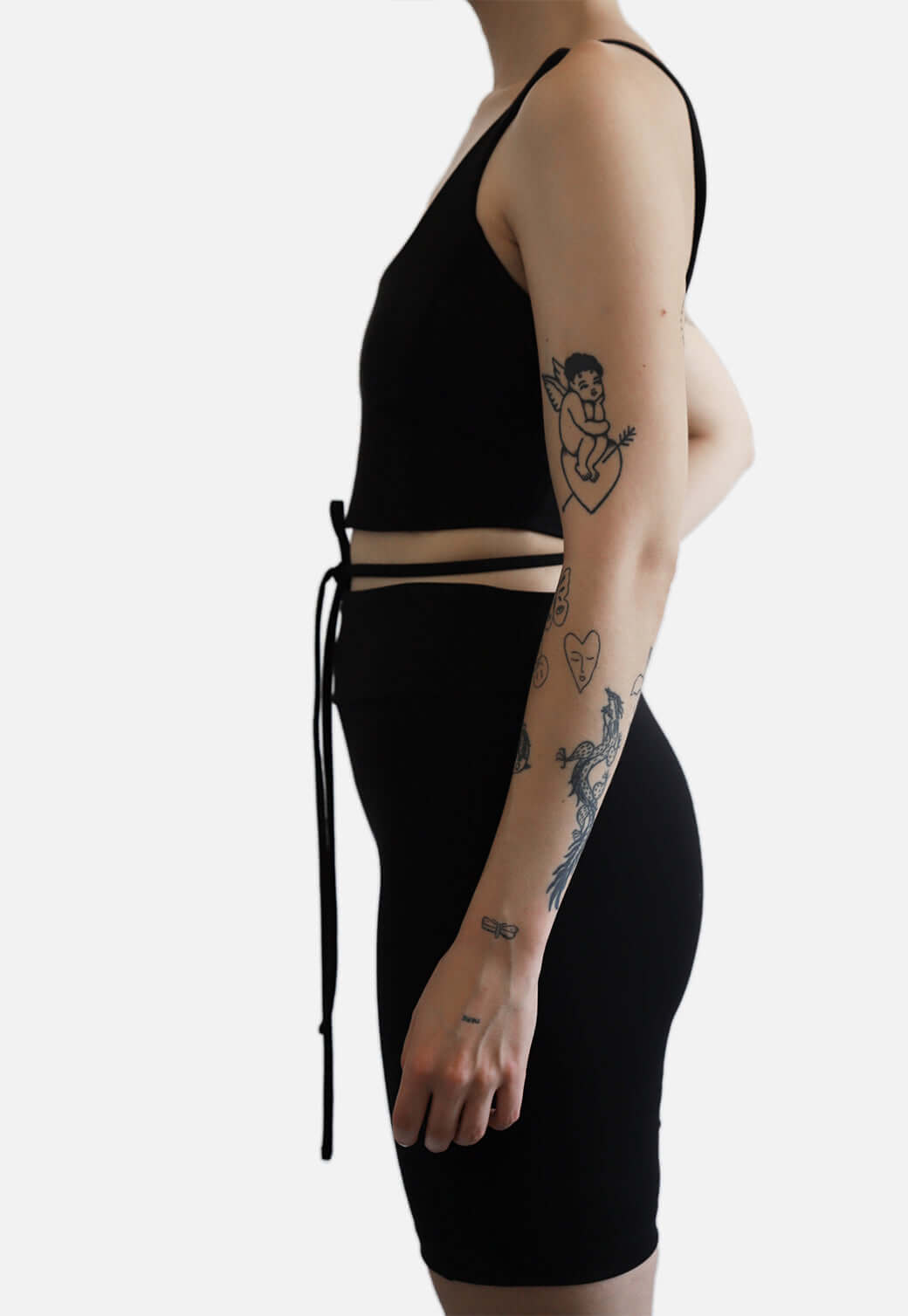 Black STORY BY LORI | מכנסי בייקר קצרים DI SHORTS PAPER.