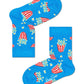 Dodger Blue מארז גרביים בהדפס צבעוני לילדים | 3 זוגות HAPPY SOCKS