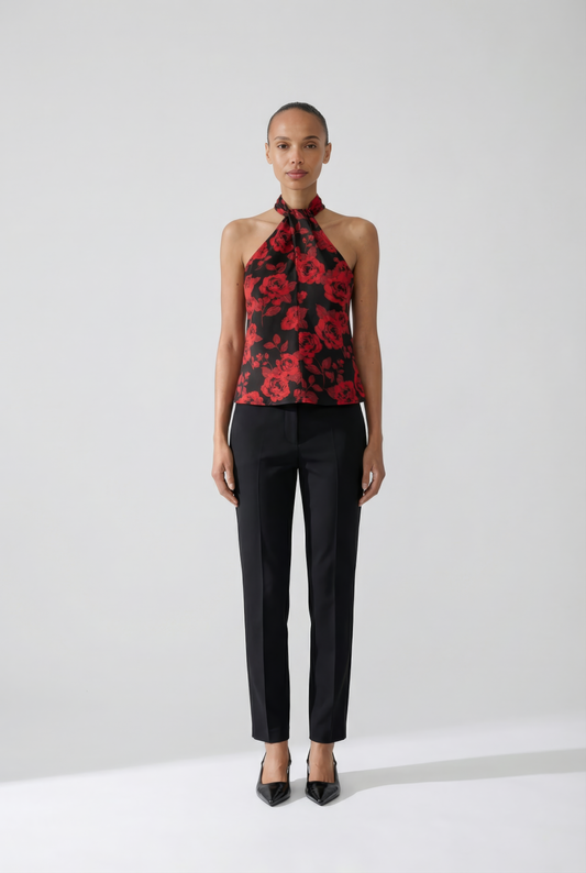 גופיה טופ קולר Ruthiemd Print Top