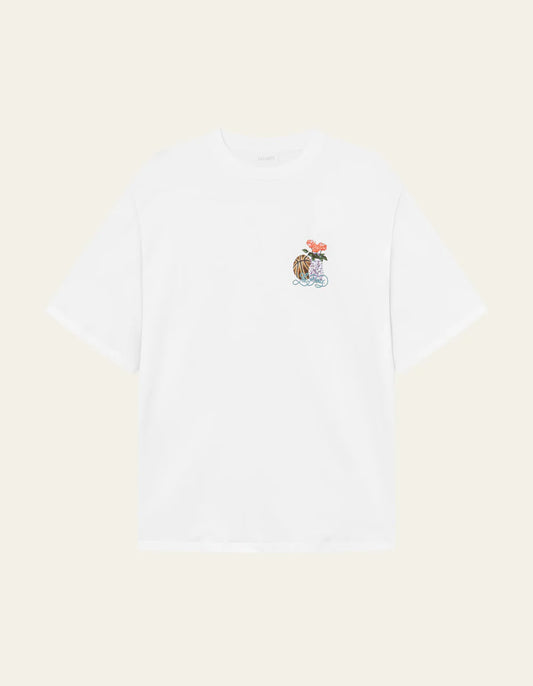 White Smoke טי שירט קצרה לגברים Cole Table LES DEUX