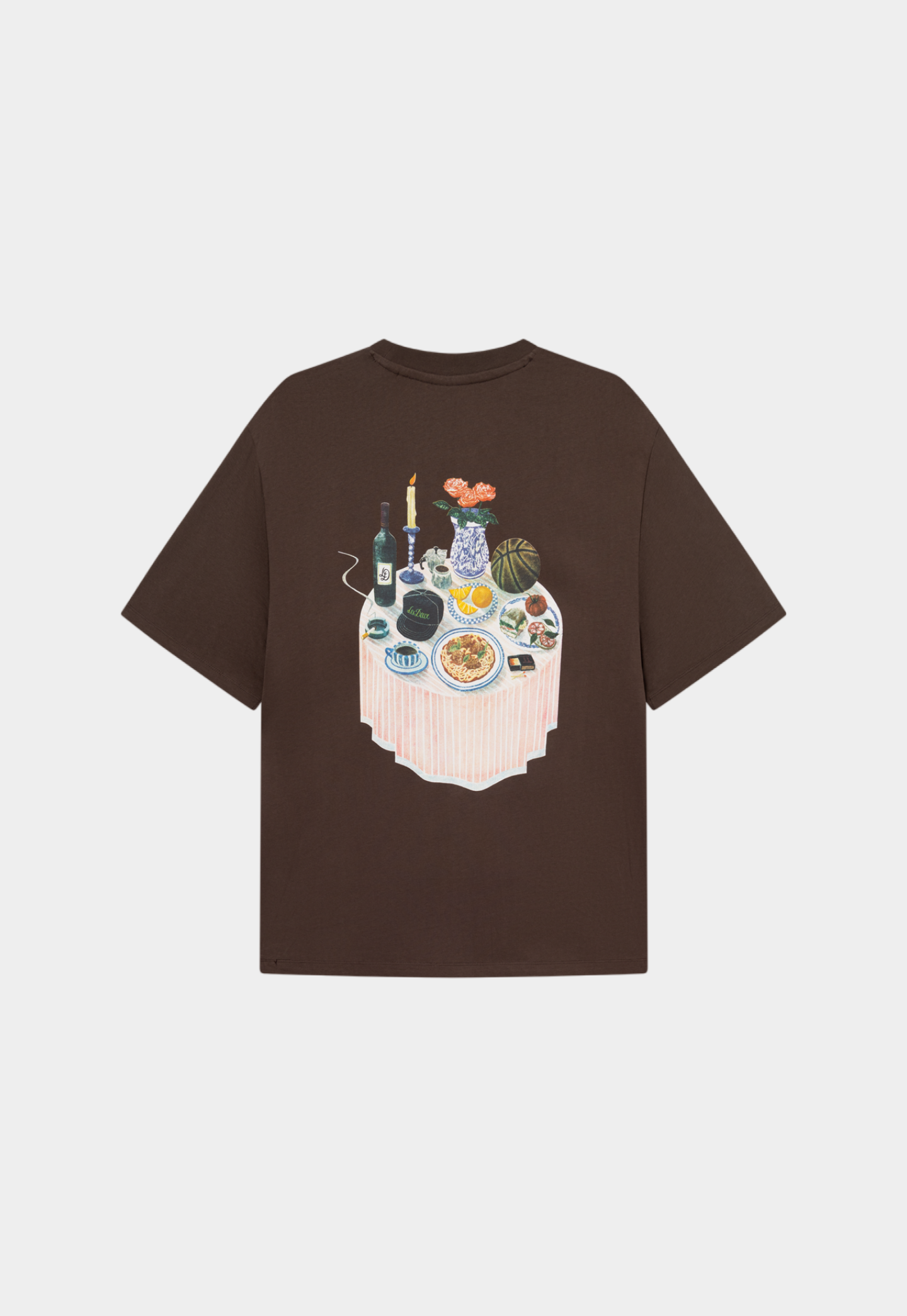 Dark Slate Gray טי שירט קצרה לגברים Cole Table LES DEUX