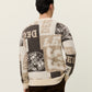 Antique White סוודר לגברים Globe Crewneck Knit LES DEUX