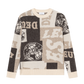 Black סוודר לגברים Globe Crewneck Knit LES DEUX