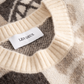 Light Gray סוודר לגברים Globe Crewneck Knit LES DEUX