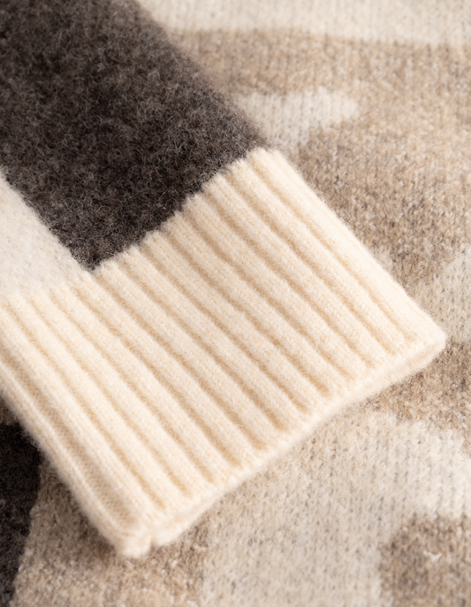 Gray סוודר לגברים Globe Crewneck Knit LES DEUX