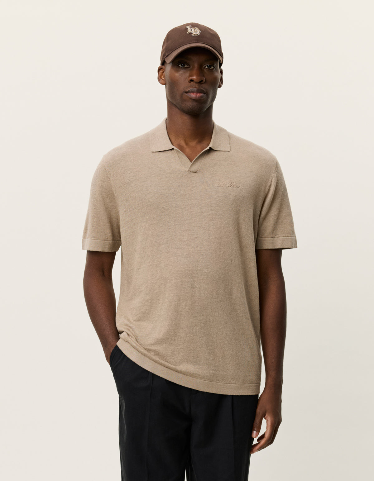 Lavender חולצת פולו קצרה לגברים Emmanuel LES DEUX