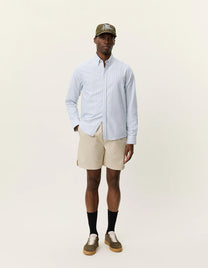 Lavender חולצה מכופתרת ארוכה לגברים Konrad Oxford LES DEUX