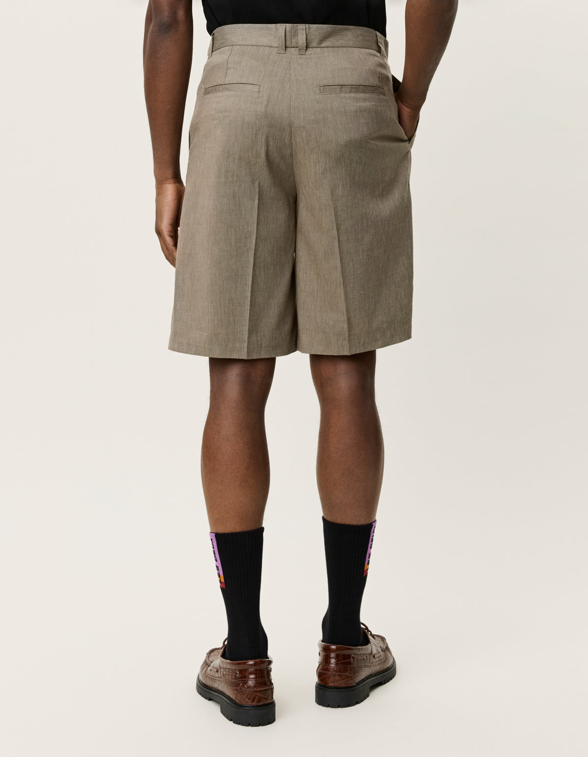 Light Gray מכנסיים קצרים לגברים Reece LES DEUX