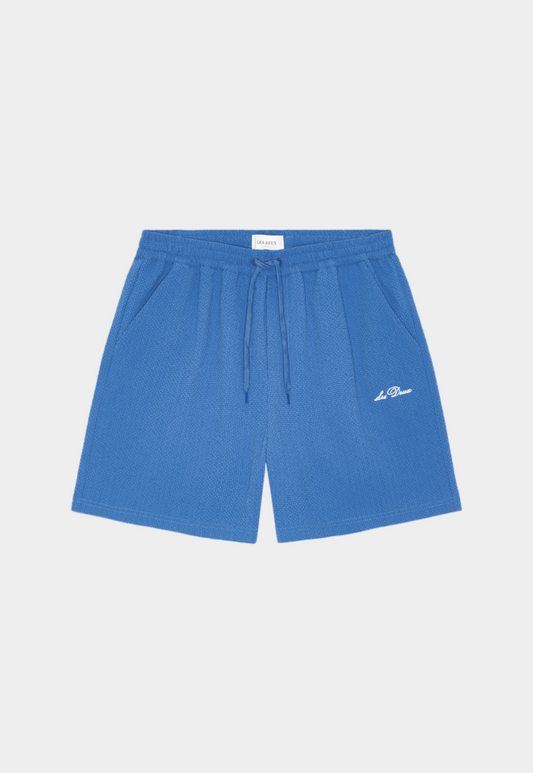 Steel Blue STAN SEERSEUCKER SWIM SHORTS בגד ים LES DEUX