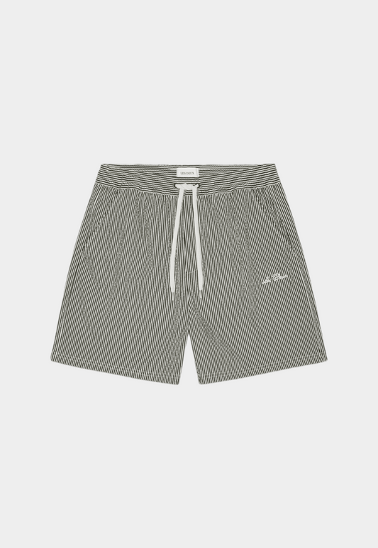 Light Slate Gray STAN STRIPE SEERSUCKER SWIM SHORTS בגד ים LES DEUX