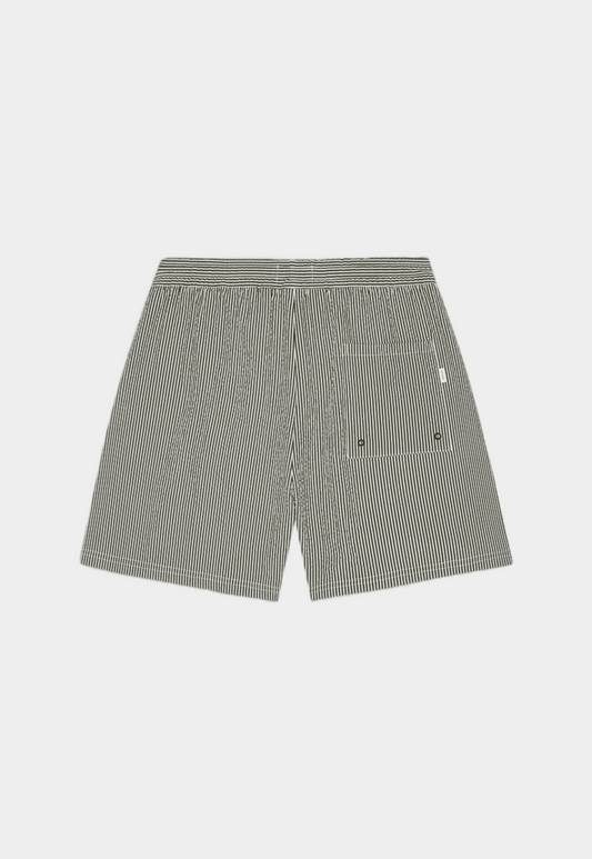 Light Slate Gray STAN STRIPE SEERSUCKER SWIM SHORTS בגד ים LES DEUX