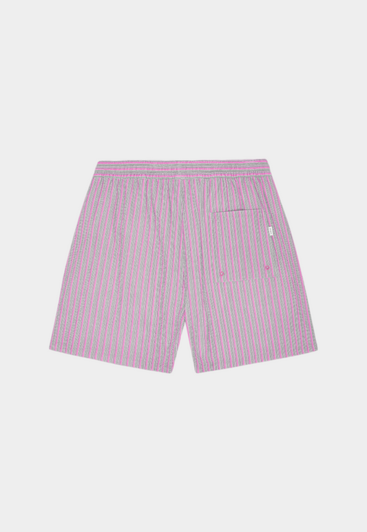 Gray STAN STRIPE SEERSUCKER SWIM SHORTS בגד ים LES DEUX