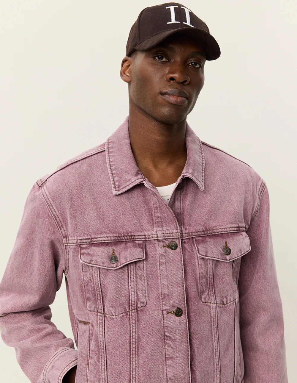 Antique White ג'קט ג'ינס לגברים  Rally LES DEUX