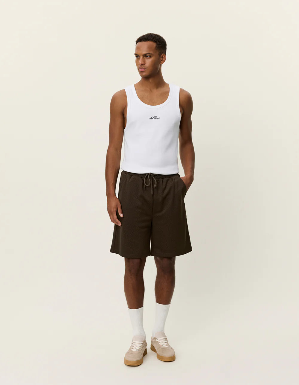 Antique White מכנסיים קצרים לגברים  Shawn LES DEUX