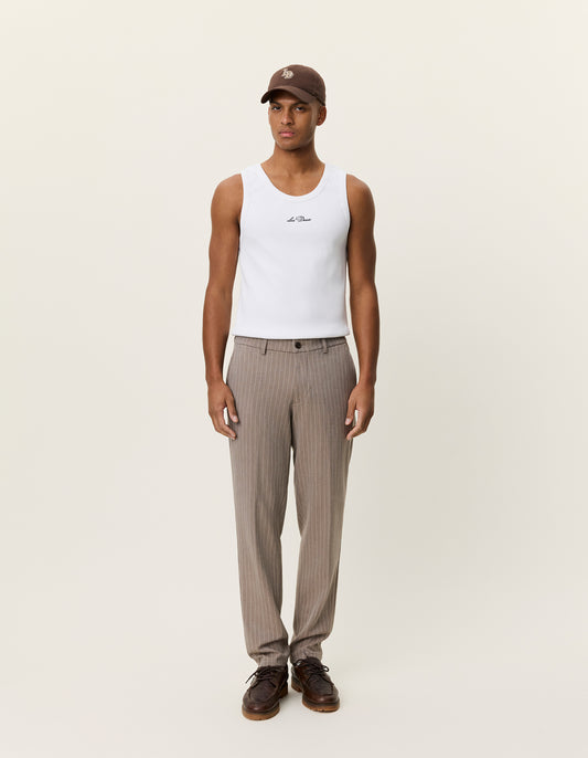 Lavender מכנסיים ארוכים לגברים Como Solid Slack LES DEUX