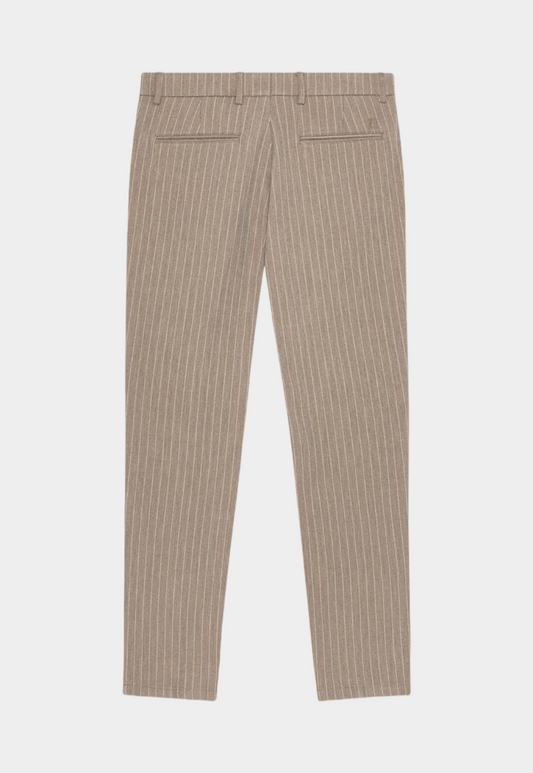 Rosy Brown מכנסיים ארוכים לגברים Como Solid Slack LES DEUX