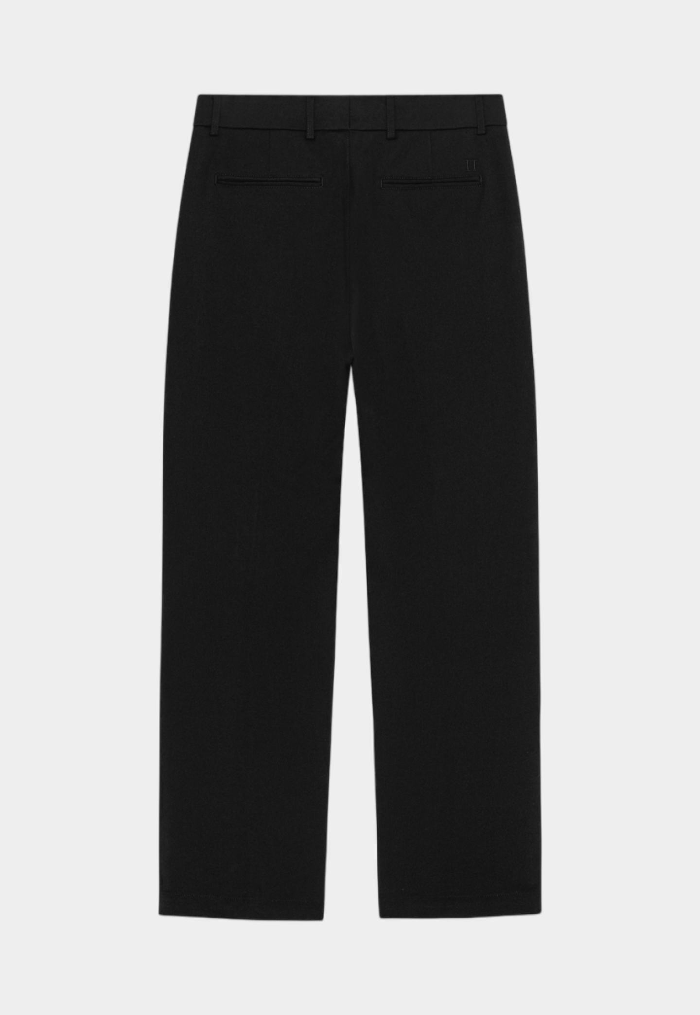 Black מכנסיים ארוכים לגברים Como Solid Slack LES DEUX