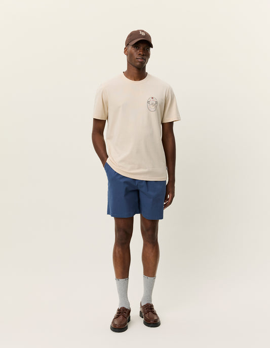 Antique White טי שירט קצרה לגברים Brady Emblem LES DEUX