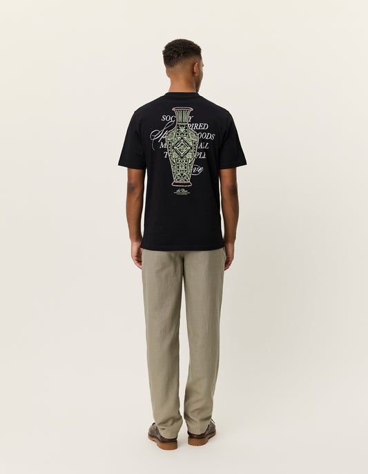 Antique White טי שירט קצרה לגברים Ben Faience LES DEUX