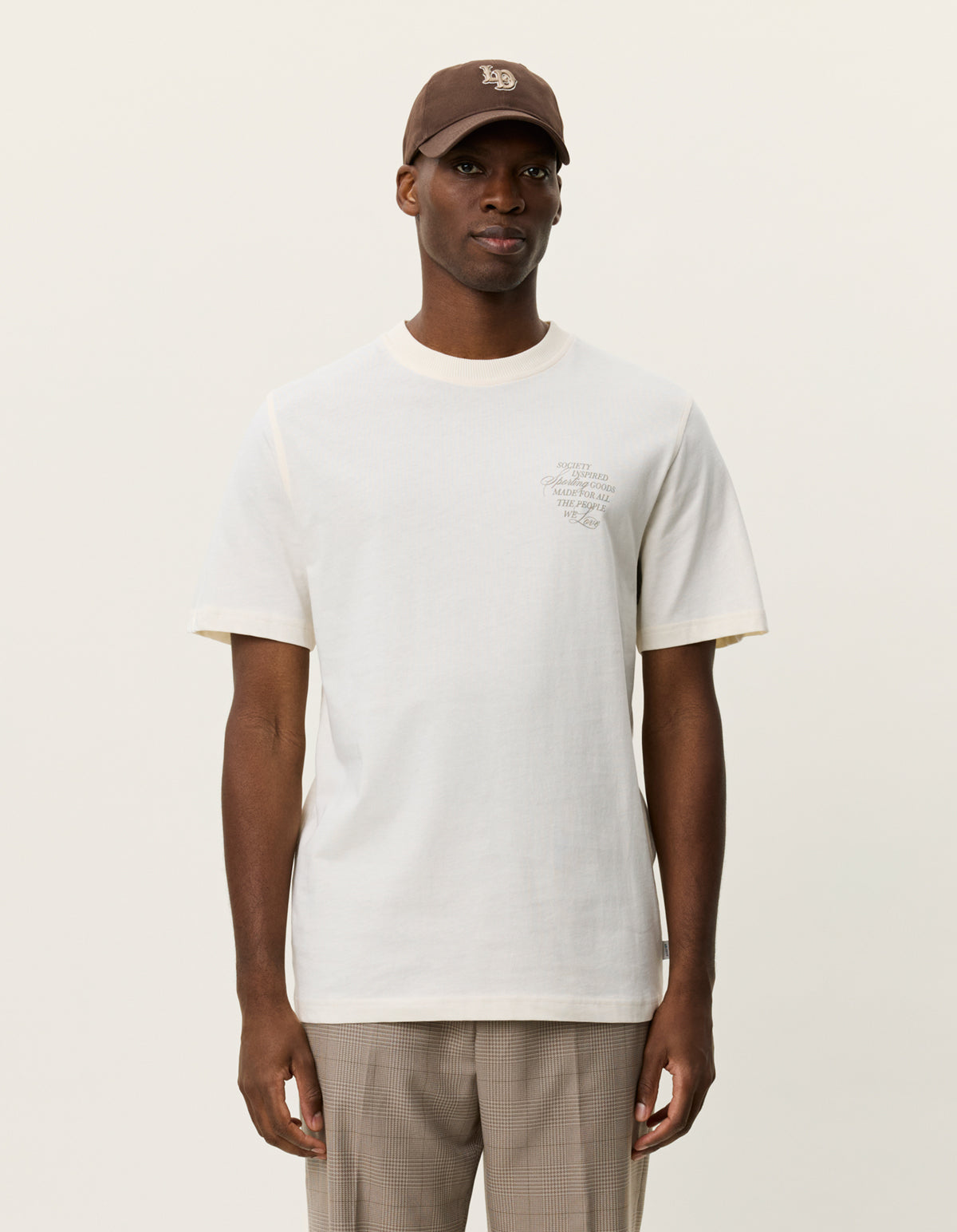 Lavender טי שירט קצרה לגברים Ben Faience LES DEUX