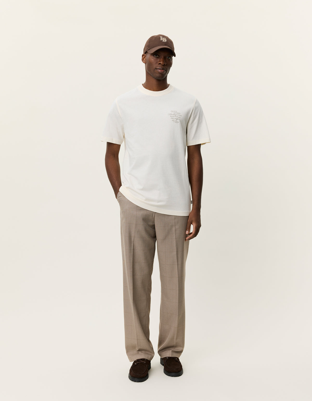 Antique White טי שירט קצרה לגברים Ben Faience LES DEUX