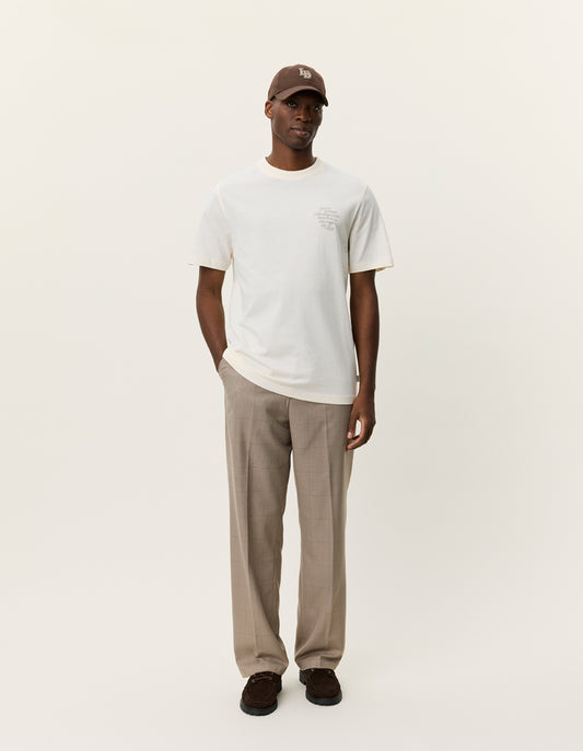 Antique White טי שירט קצרה לגברים Ben Faience LES DEUX