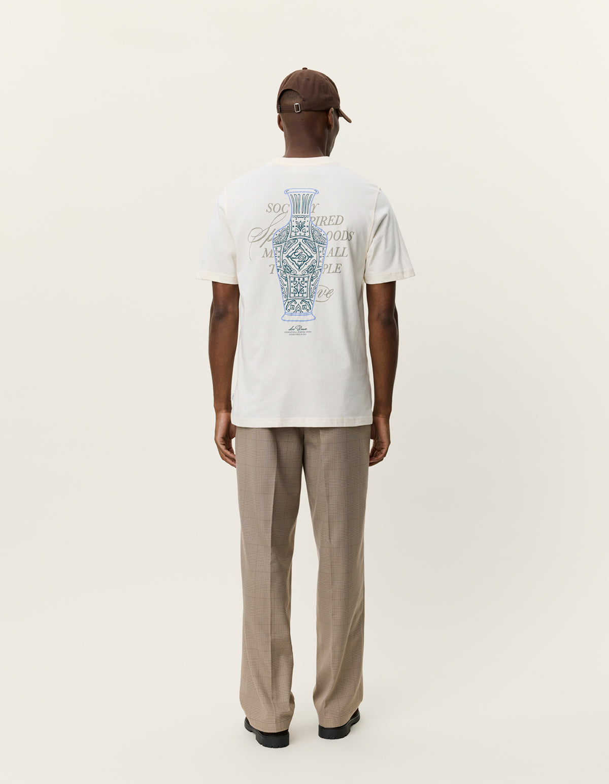 Lavender טי שירט קצרה לגברים Ben Faience LES DEUX