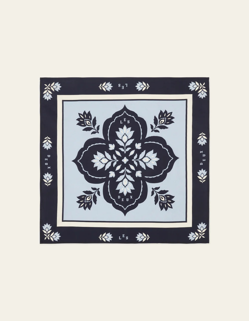 Dark Slate Gray Arabesque צעיף LES DEUX