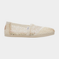 Lavender אספדריל לנשים Alpargata Moroccan Crochet TOMS