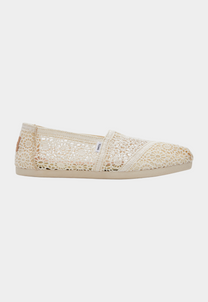 Lavender אספדריל לנשים Alpargata Moroccan Crochet TOMS