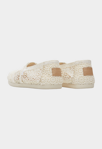 Gray אספדריל לנשים Alpargata Moroccan Crochet TOMS