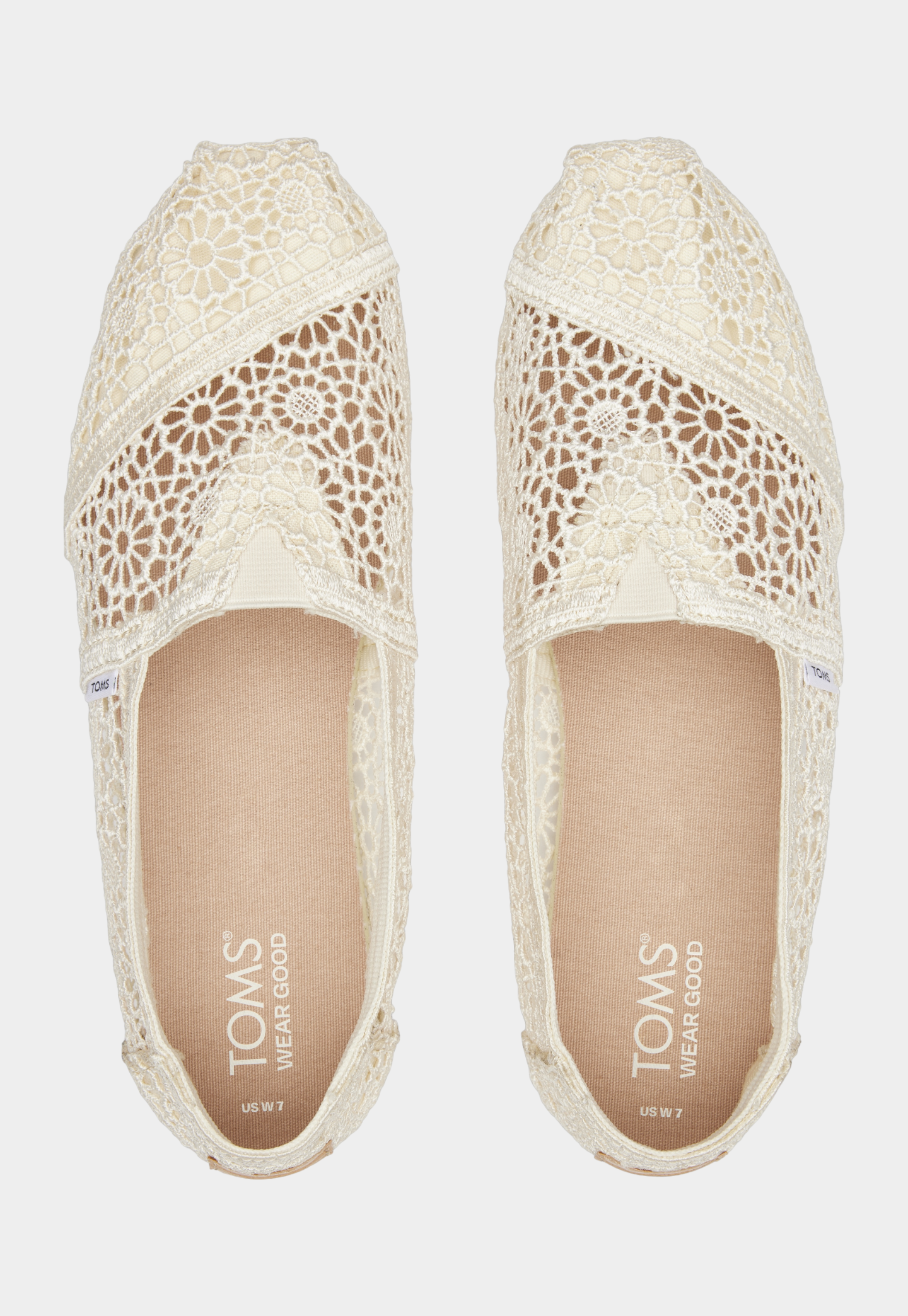 Lavender אספדריל לנשים Alpargata Moroccan Crochet TOMS