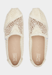 Lavender אספדריל לנשים Alpargata Moroccan Crochet TOMS