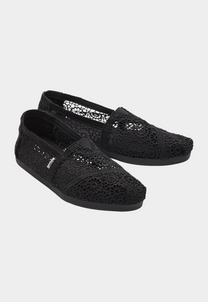 Lavender אספדריל לנשים Alpargata Moroccan Crochet TOMS