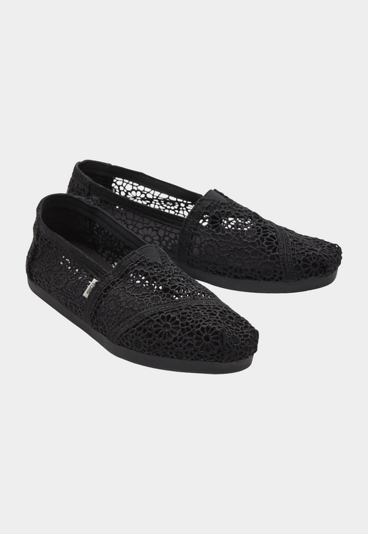 Lavender אספדריל לנשים Alpargata Moroccan Crochet TOMS
