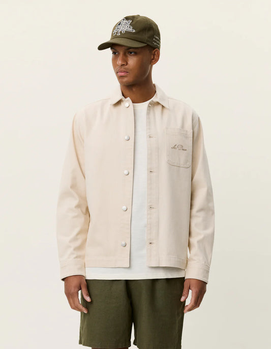 Light Gray חולצה מכופתרת ארוכה לגברים Layton Faience LES DEUX