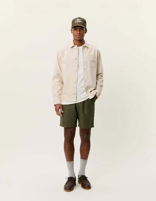 Antique White חולצה מכופתרת ארוכה לגברים Layton Faience LES DEUX