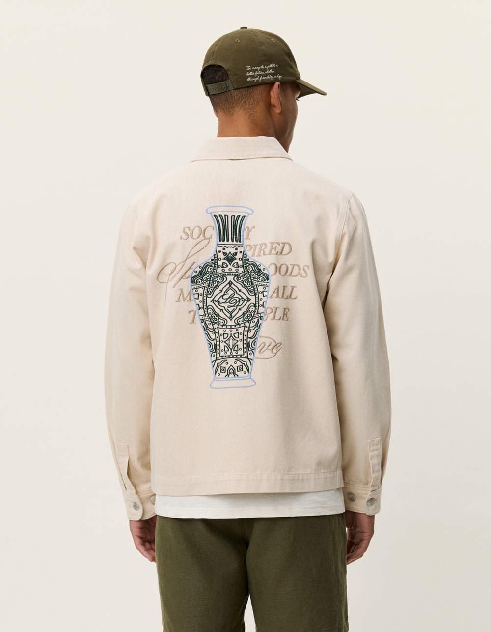 Light Gray חולצה מכופתרת ארוכה לגברים Layton Faience LES DEUX