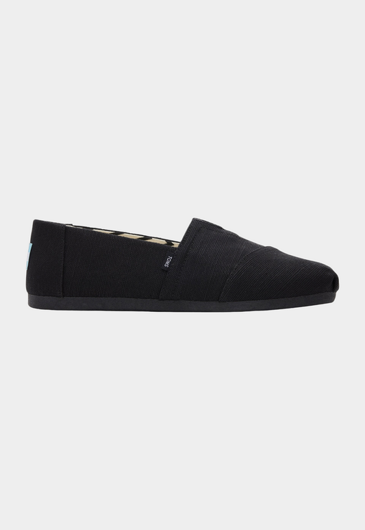 Black אספדריל לגברים Alpargata TOMS