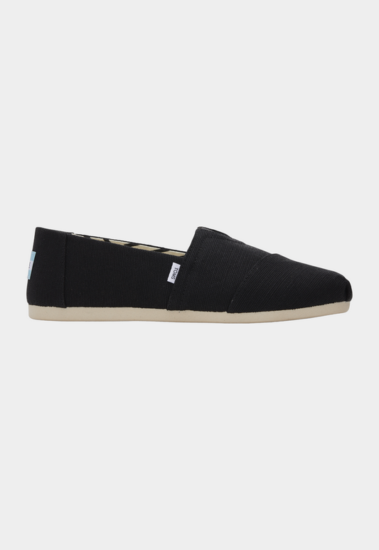 Black אספדריל לגברים Alpargata Heritage Canvas TOMS