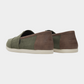 Dark Olive Green אספדריל לגברים Alpargata Synthetic Trim TOMS