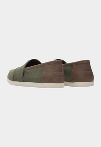 Dark Olive Green אספדריל לגברים Alpargata Synthetic Trim TOMS