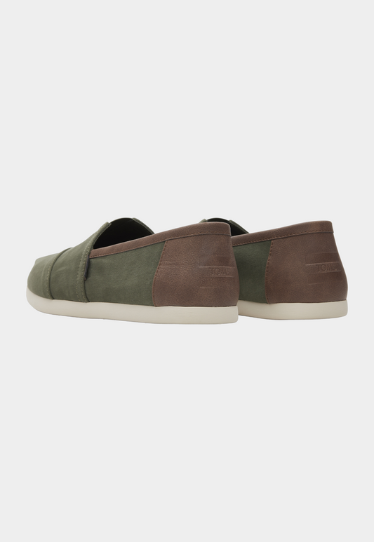 Dark Olive Green אספדריל לגברים Alpargata Synthetic Trim TOMS